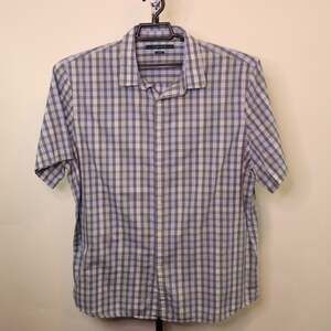Perry Ellis Button Down Short Sleeve Shirt Size XXL Mens